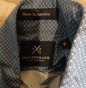 Button up dress shirt. Xl blue paisley